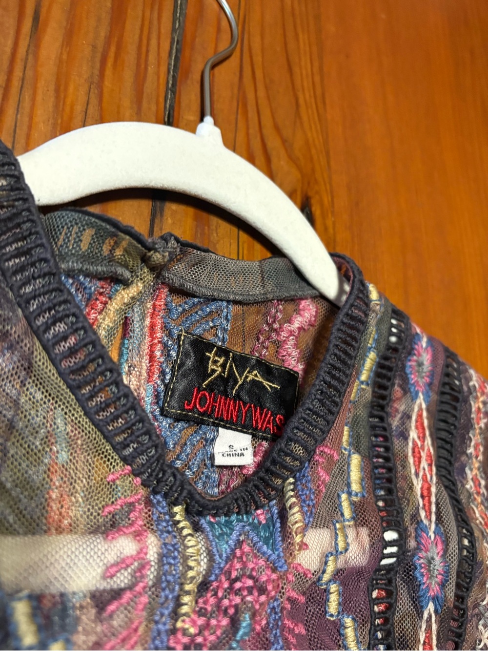 Sheer Bohemian Patchwork Maxi Dress - Purple Multi by Johnny Was - Picture 5 of 7